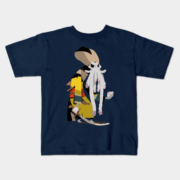 Tentacled Oracle Kids T-Shirt by HiddenLeaders